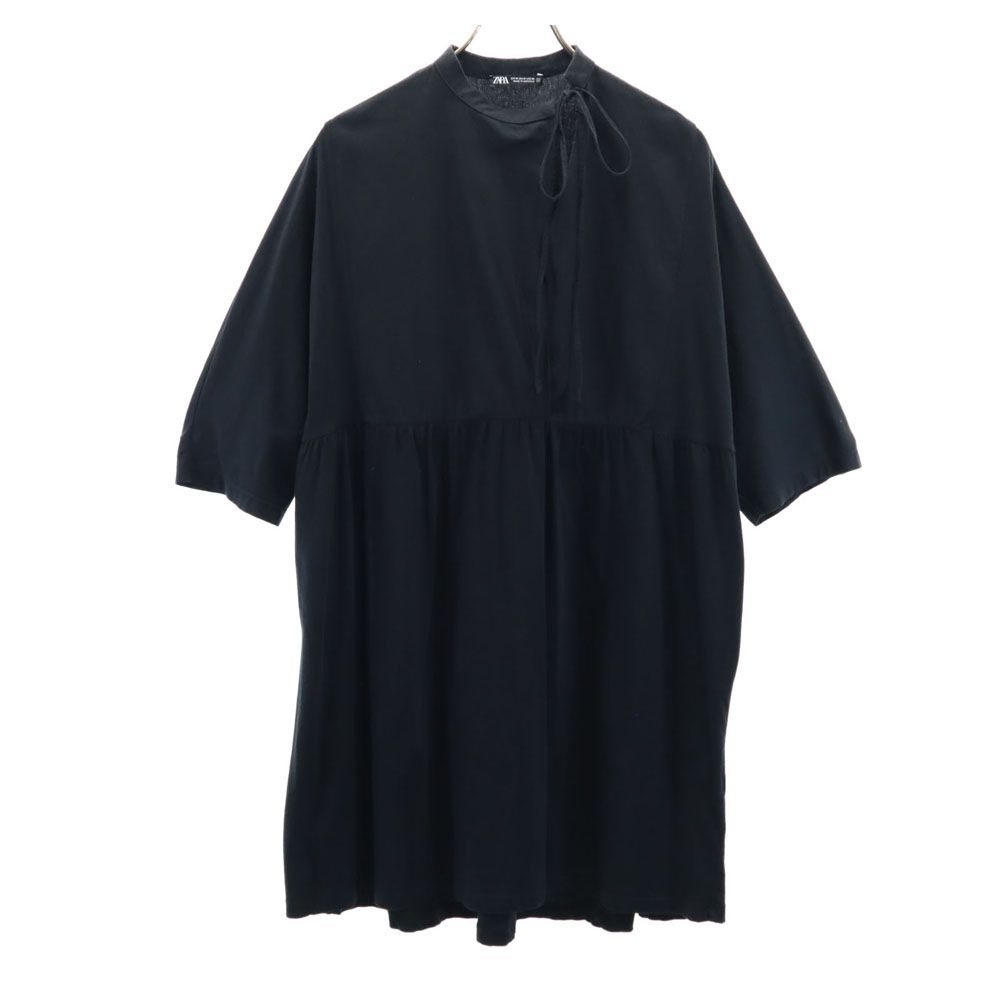 ZARA 7部袖ワンピース 未使用】ZARA 花柄 七分袖ワンピース 140 - メルカリ