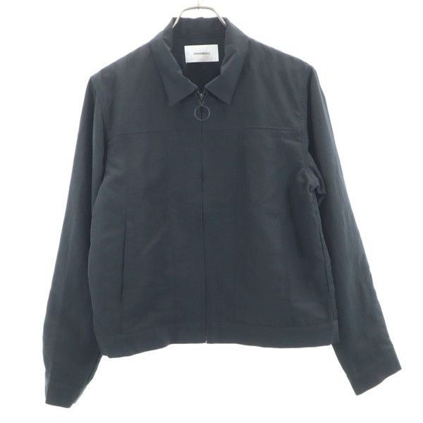 古着 未使用 Johnbull ジョンブル エンブロイダリー ブルゾン M 黒 レーヨン メンズ 【中古】｜Bellis