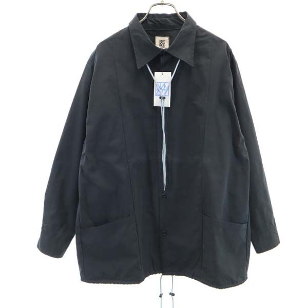 古着 未使用 VAST222 バースト222 18AW 日本製 長袖 ポーラー シャツ 2 ブラック メンズ 【中古】｜Bellis