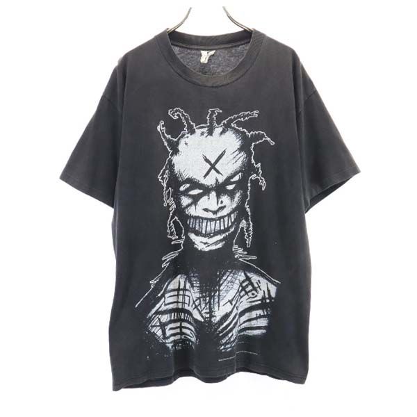 古着 white zombie ホワイトゾンビ 90s USA製 FREAKAZOID HEAVEN DOUBLE 両面プリント 半袖 Tシャツ L 黒 1995年 ヴィンテージ メンズ 【中古】|Bellis