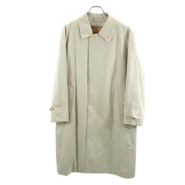 古着 Burberrys バーバリーズ 90s ヴィンテージ 2WAY ステンカラーコート 92-170 アイボリー系 ライナー付き メンズ 【中古】｜Bellis