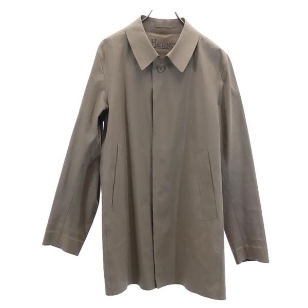 古着 Herno ヘルノ ステンカラーコート 50 茶系 メンズ 【中古】｜Bellis