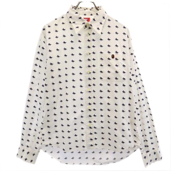 A BATHING APE (アベイシングエイプ)総柄 長袖 シャツ M 90s A BATHING APE (アベイシングエイプ)総柄 長袖 シャツ M 90s A BATHING
