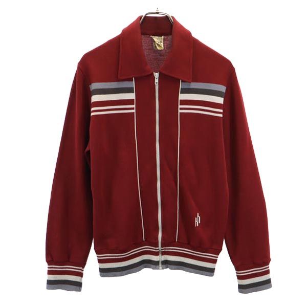古着 CAYLOR hipp hipp 80s 西ドイツ製 ヴィンテージ フルジップ ジャケット レッド系 メンズ 【中古】