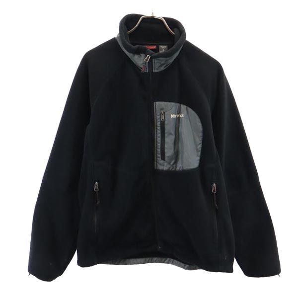 古着 MARMOT マーモット フリースジャケット M 黒系 アウトドア メンズ 【中古】｜Bellis