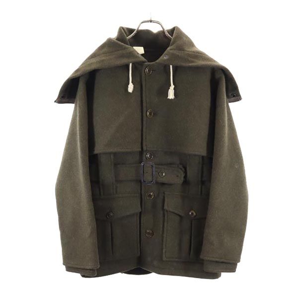 古着 N.HOOLYWOOD エヌハリウッド 日本製 長袖 毛糸上衣 36 カーキ系 ボンネット メンズ 【中古】