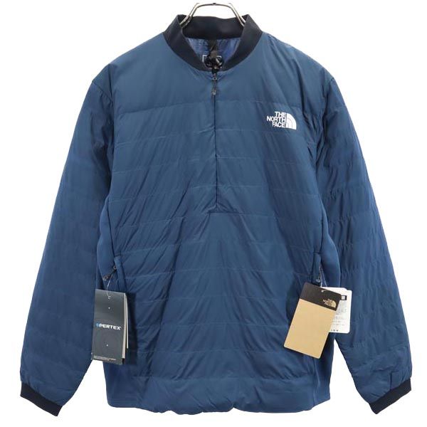 古着 未使用 THE NORTH FACE ノースフェイス ND92101 ハーフジップ 50/50ダウンプル ダウンジャケット M ブルー系 プルオーバー 収納袋 コンパクトダウン メンズ 【中古】