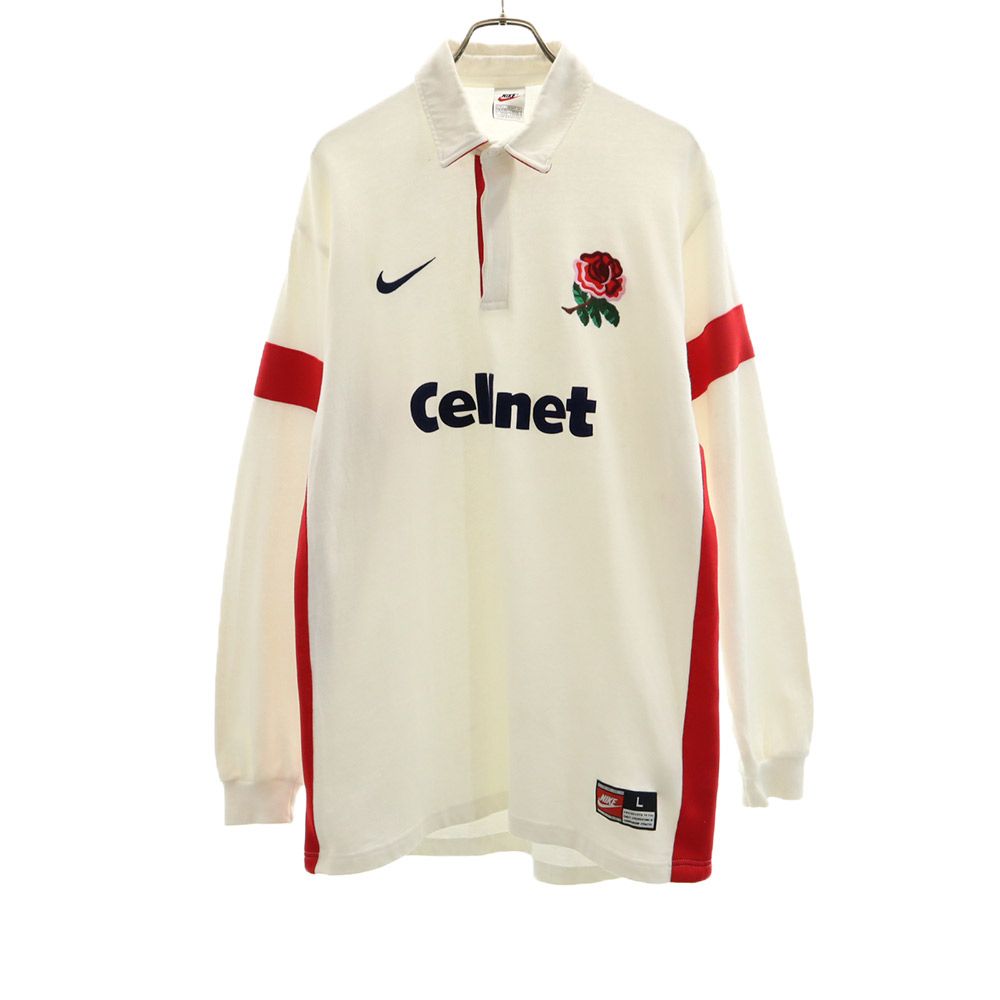 NIKE イングランド代表 ラガーシャツ ポロシャツ ビンテージ 90s 00s NIKE イングランド代表 ラガーシャツ ポロシャツ ビンテージ 90s 00s