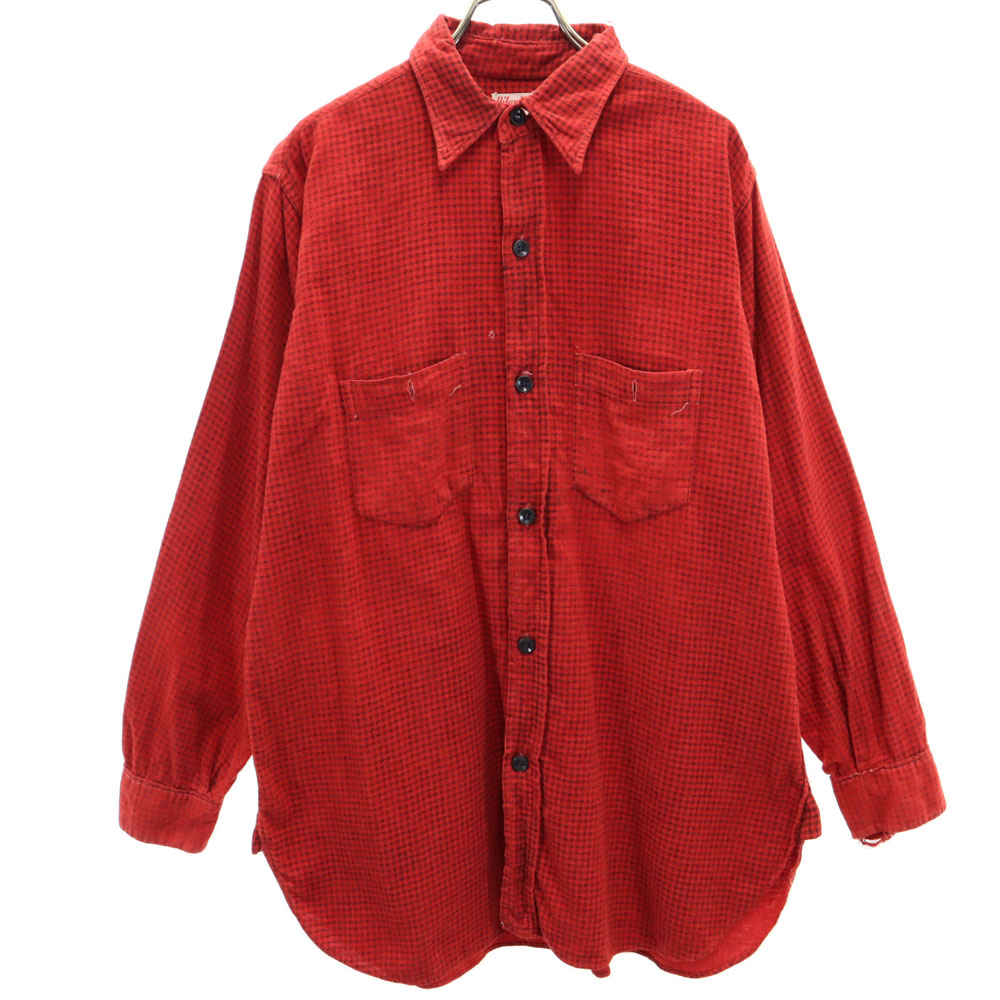 PILGRIM 1950s マチ付きプリントネル M