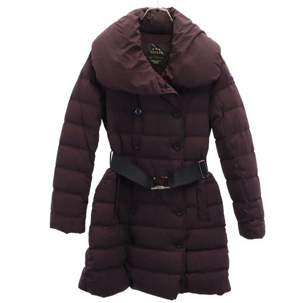 古着 TATRAS タトラス ダウンコート 2 ブラウン系 ウエストベルト レディース 【中古】|Bellis