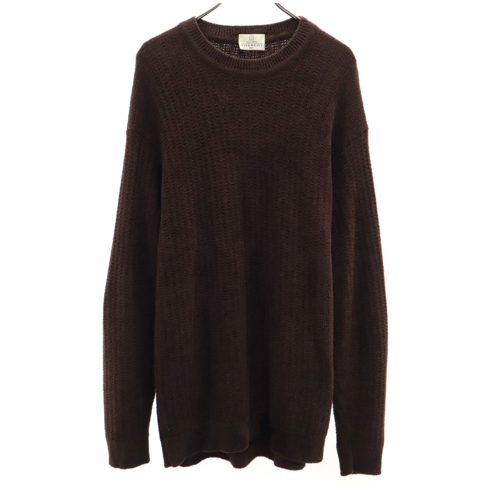 ジバンシィ 90s イタリア製 ウールブレンド オールド 長袖 セーター L ブラウン GIVENCHY GENTLEMAN  ニット メンズ nag-12801_001.jpg