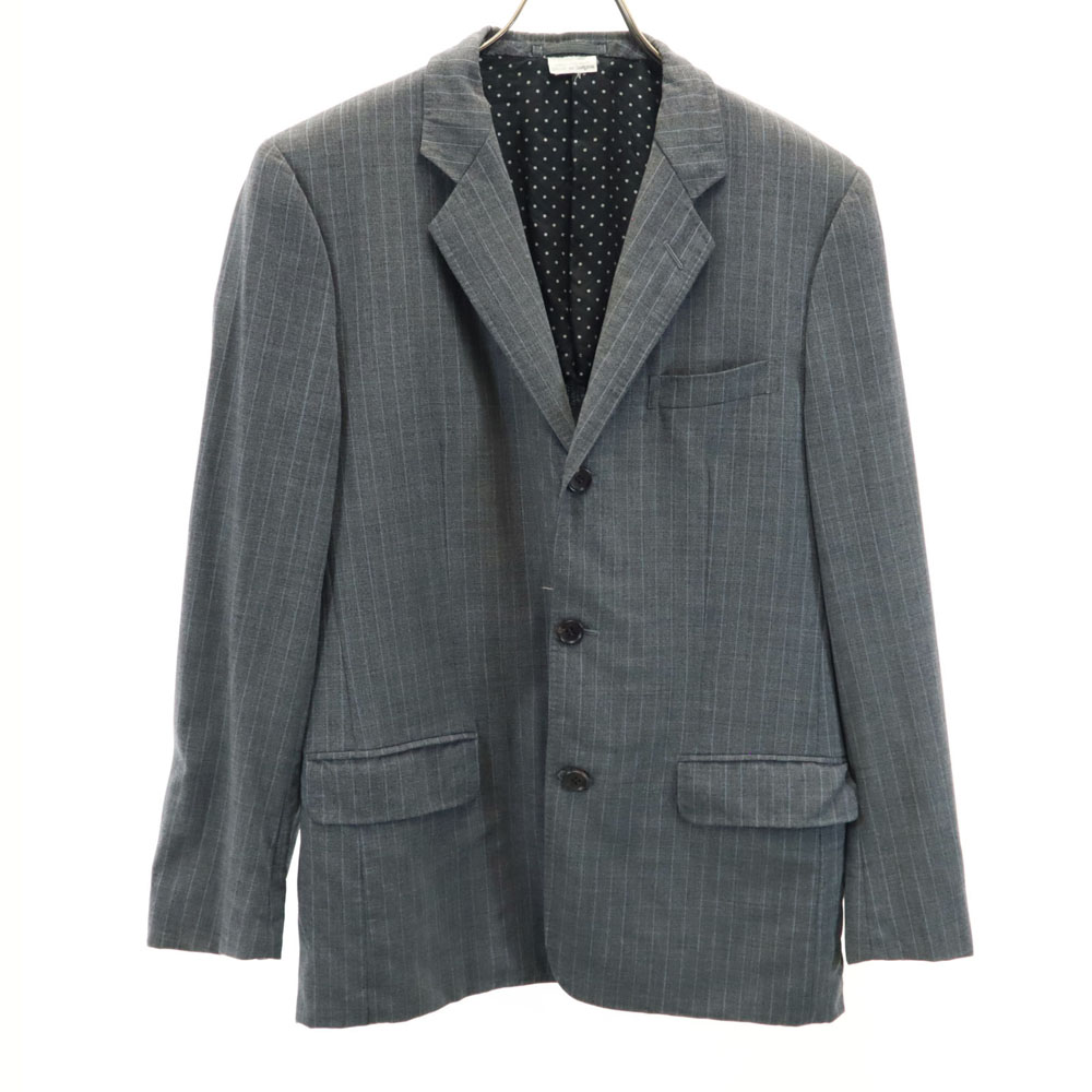 古着 COMME des GARCONS HOMME DEUX コムデギャルソンオムドゥ 2011年 日本製 ウール テーラードジャケット M グレー メンズ 【中古】