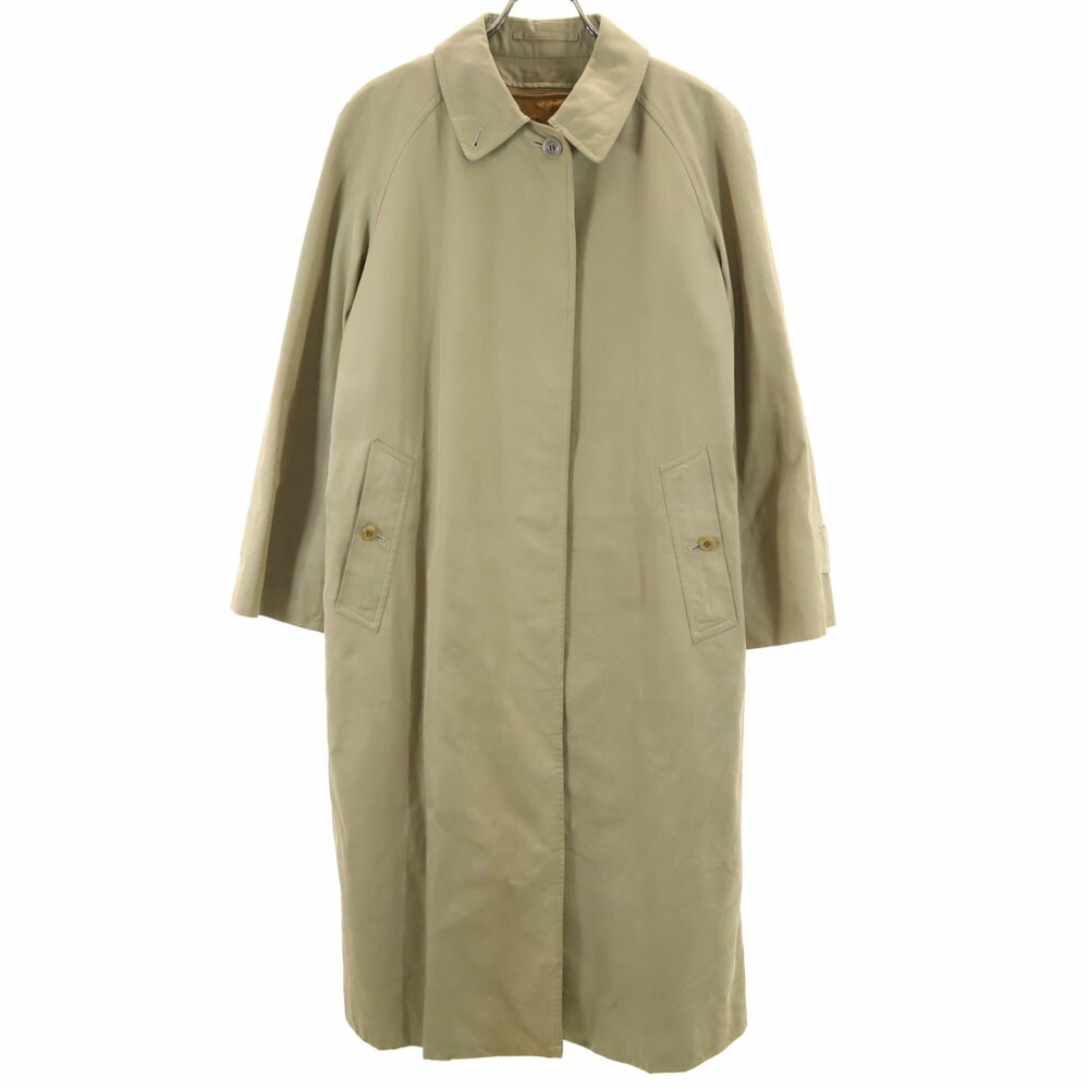 古着 Burberrys バーバリーズ 90s 年寄りの ステンカラー厚地の外套 ベージュ ラインドライヴ付き添い人 レディース 【中古】