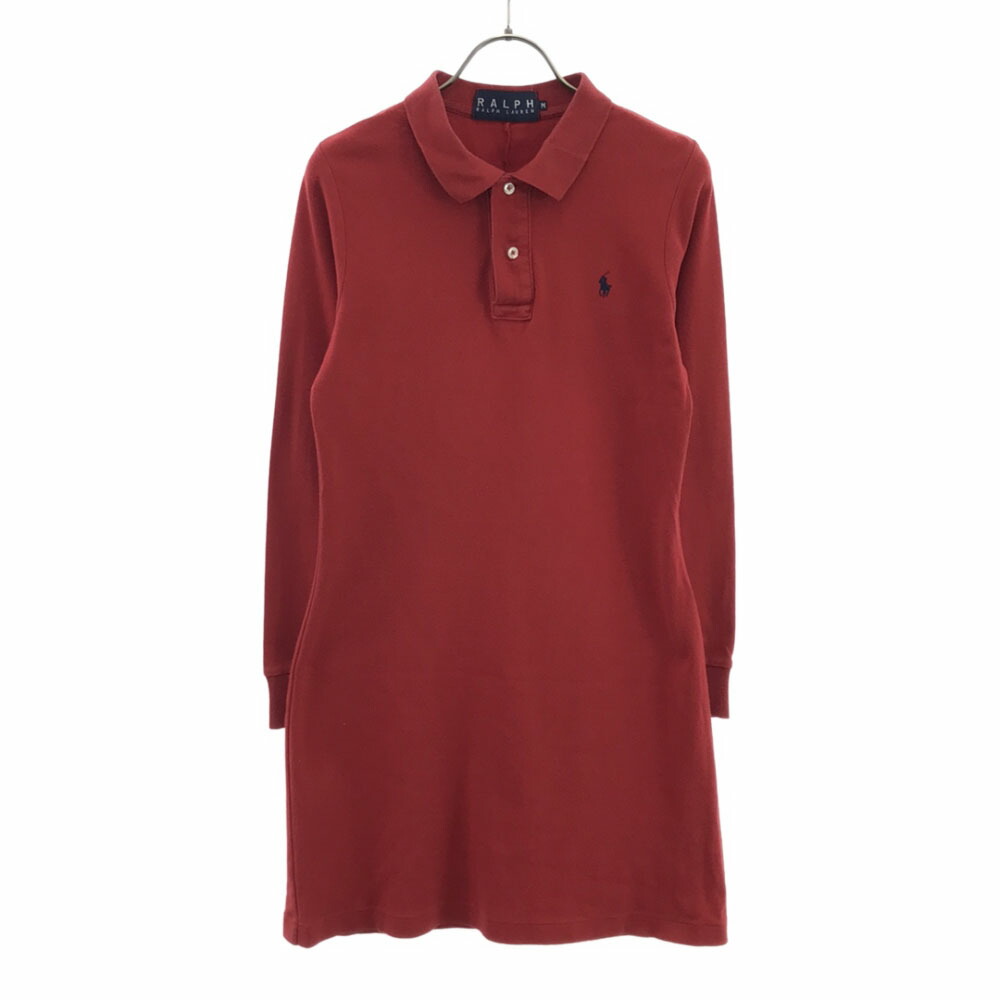 [RALPH LAUREN] タートルネックワンピース レッドカラー grm-10891_001.jpg