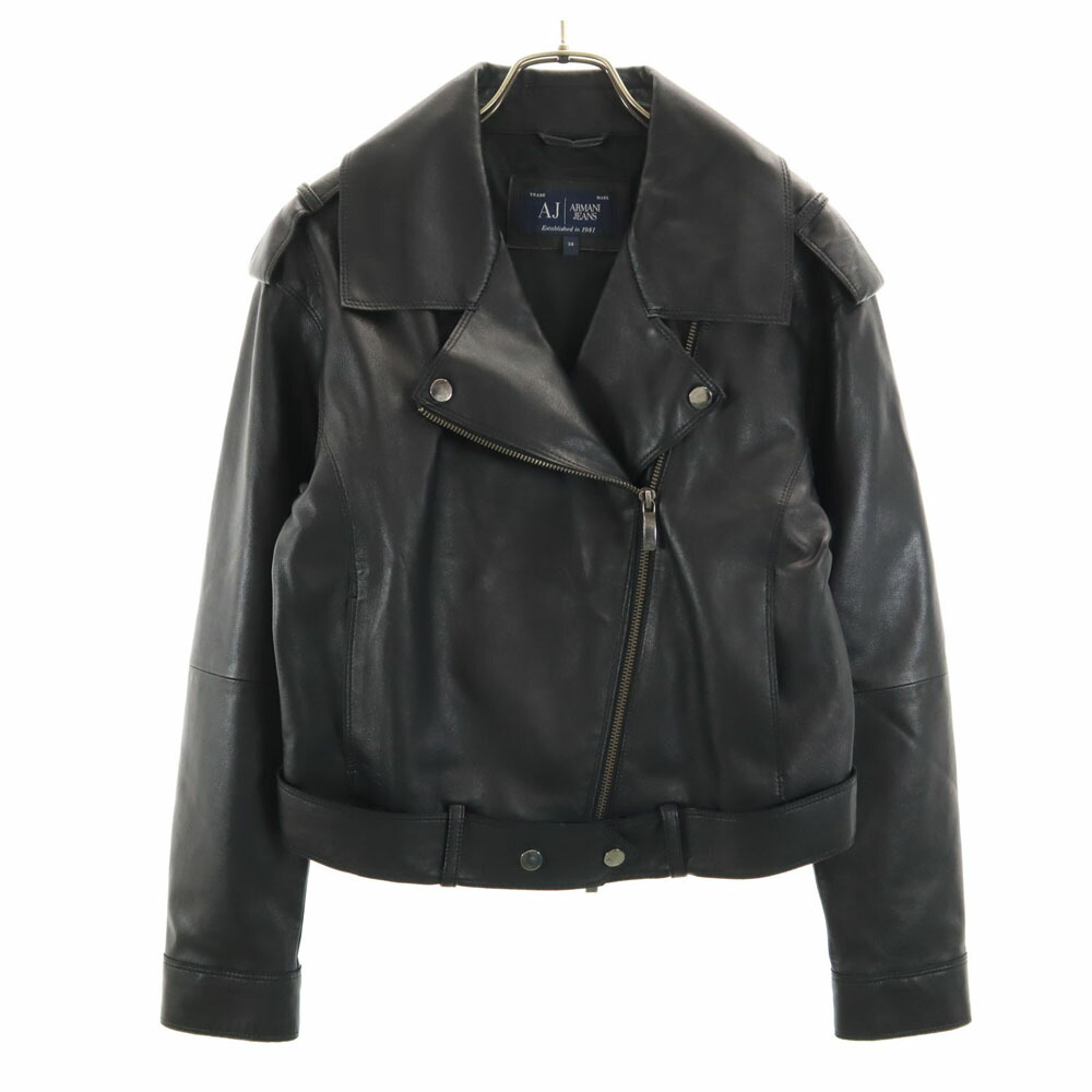 美品！ ARMANI JEANS 羊革 ライダースジャケット アルマーニ 楽天市場】AJ【ARMANI JEANS】アルマーニジーンズ レザー