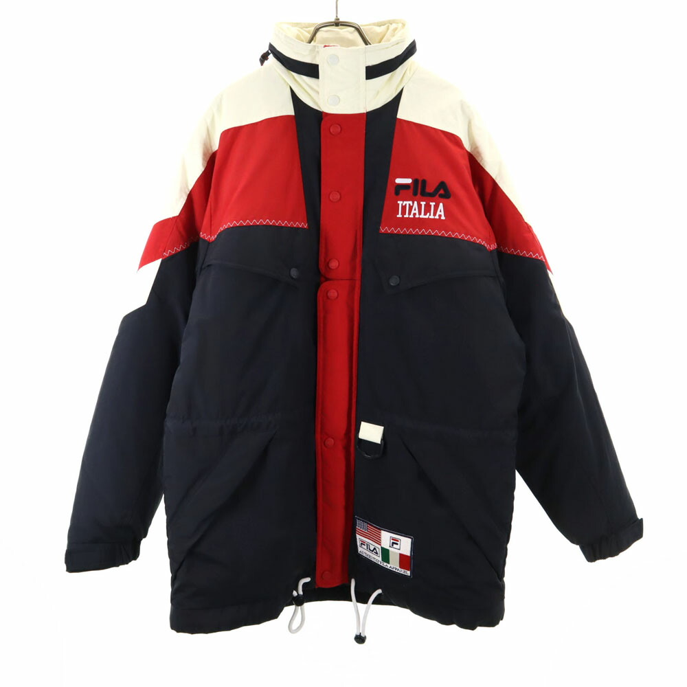 FILA ナイロンジャケット　グレー/ブラック　オールドフィラ fre-94878_001.jpg