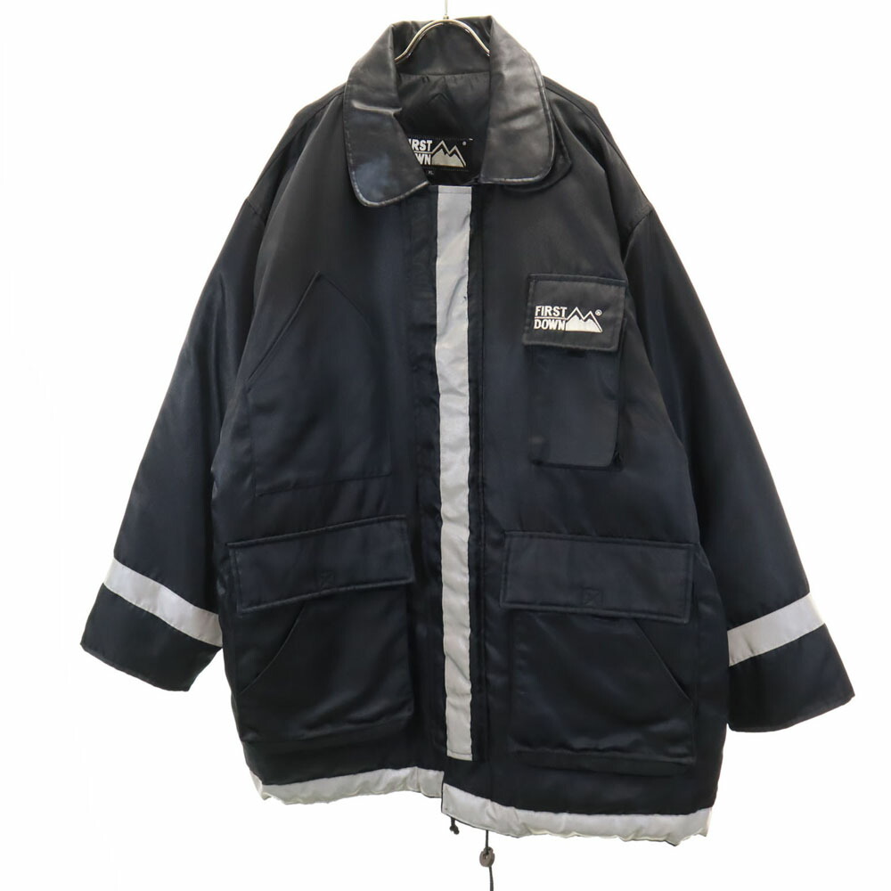 古着 FIRSTDOWN ファーストダウン オールド ダウンジャケット XL ブラック メンズ 【中古】