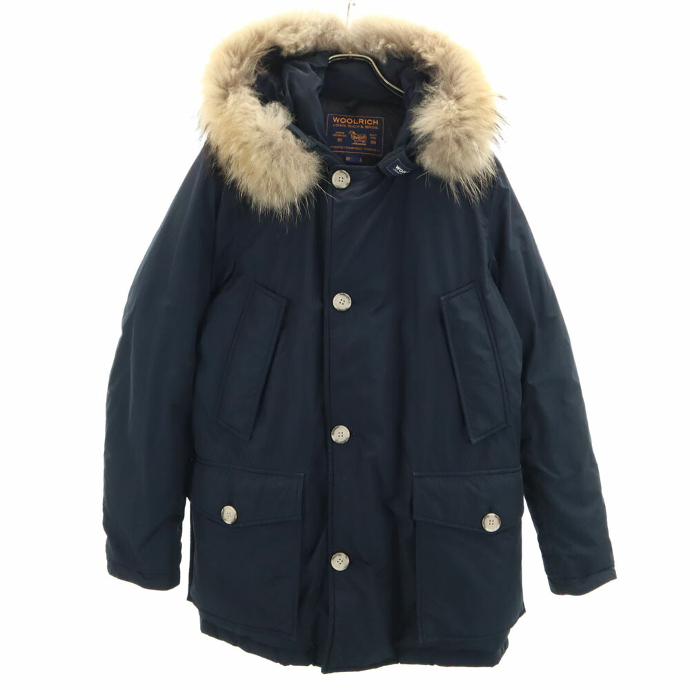 古着 WOOLRICH ウールリッチ モルドバ製 アークティック パーカー S ネイビー ARCTIC PARKA たぬきファー メンズ 【中古】