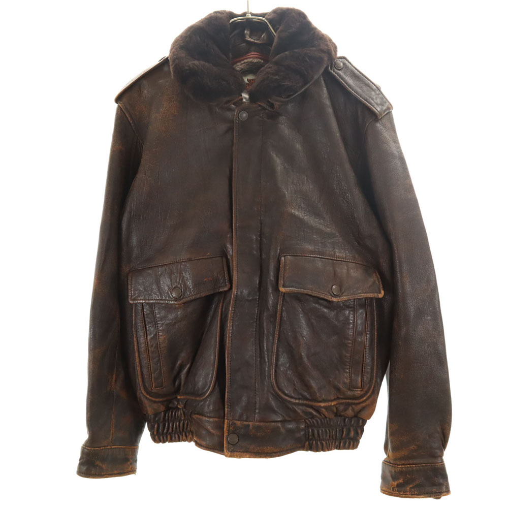 古着 HARLEY DAVIDSON ハーレーダビッドソン 90s オールド レザージャケット 40 ブラウン G-1タイプ ライナー付 メンズ 【中古】｜Bellis