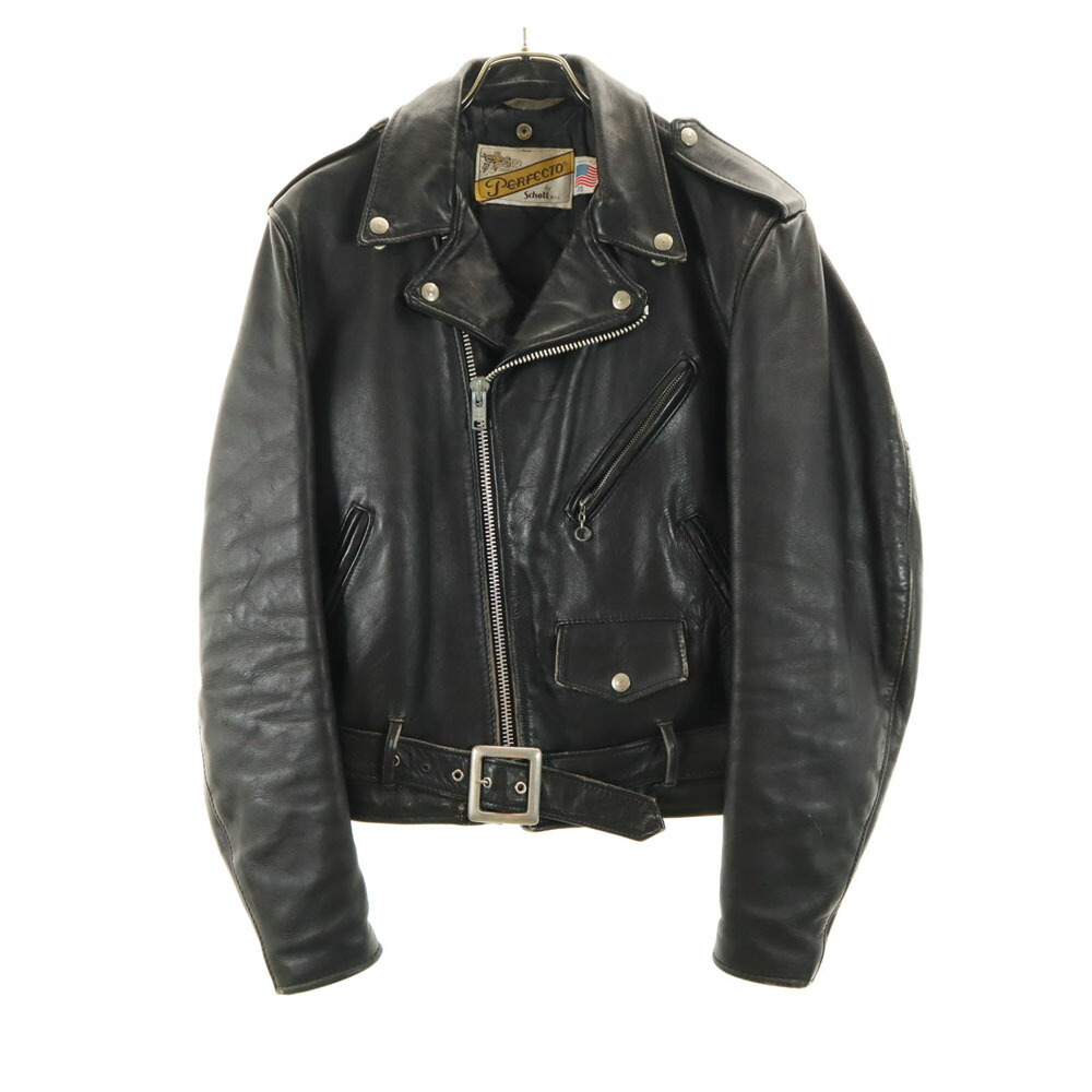 楽天市場】古着 schott ショット レザー ダブルライダースジャケット