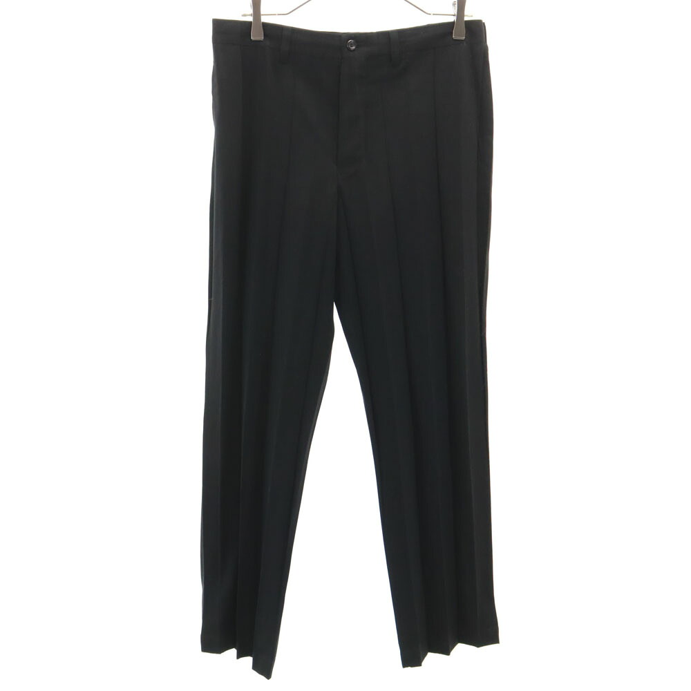 古着 ISSEY MIYAKE イッセイミヤケ 90s 日本製 オールド ボタンフライ プリーツ スラックスパンツ L ブラック メンズ 【中古】｜Bellis