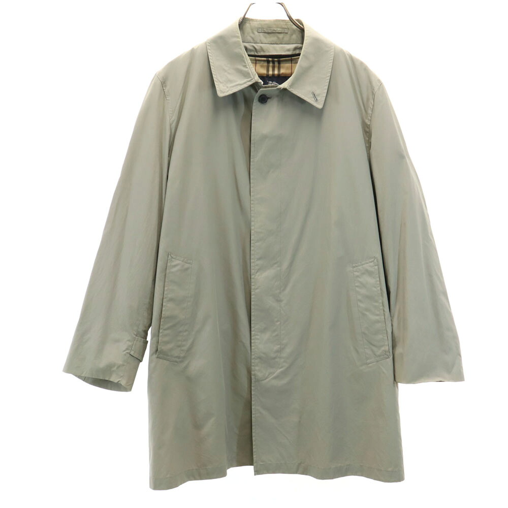 古着 BURBERRY バーバリー 三陽商会 日本製 ライナー付 ステンカラーコート M カーキ 2WAY メンズ 【中古】｜Bellis