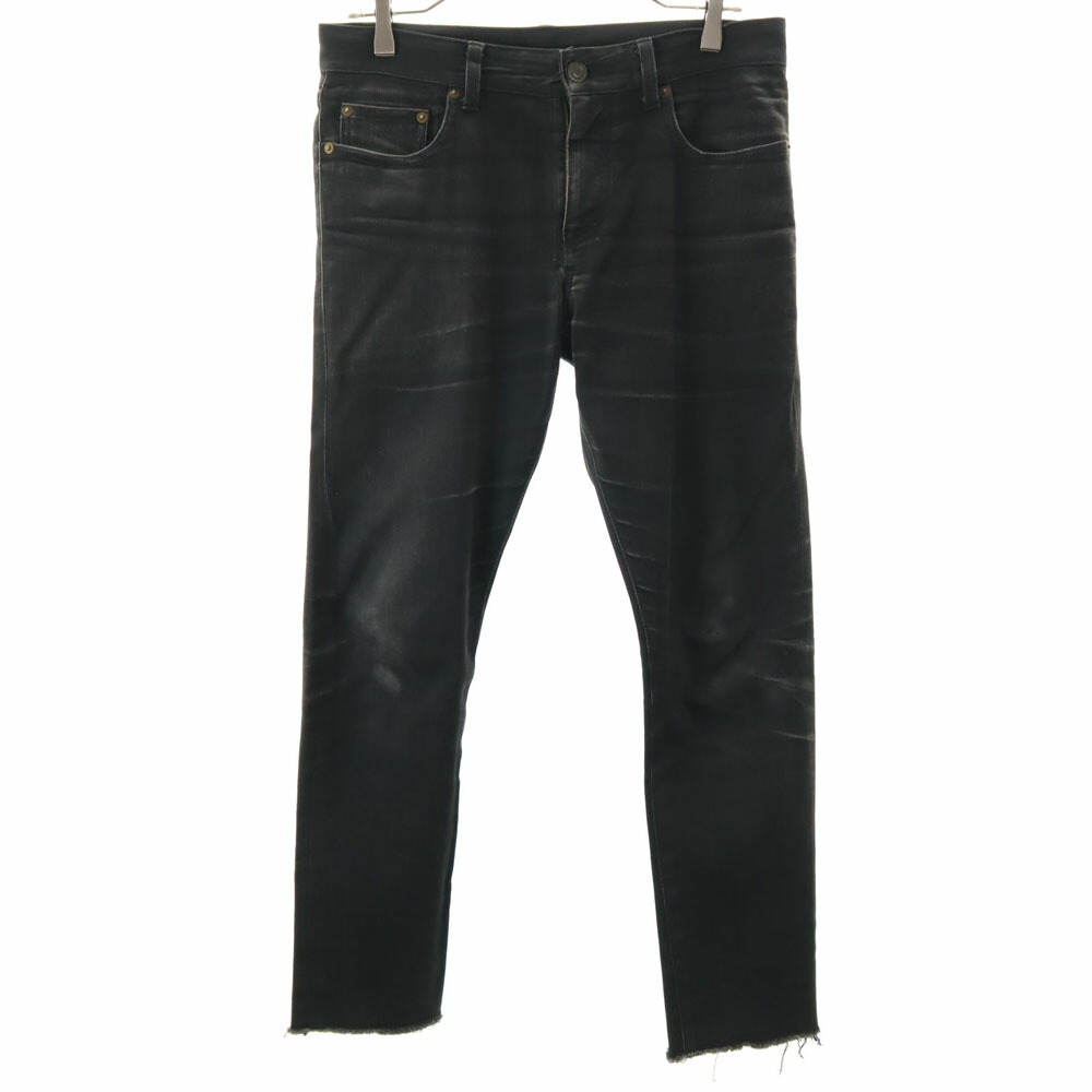 古着 SAINT LAURENT サンローラン スキニーデニムパンツ ブラック レディース 【中古】