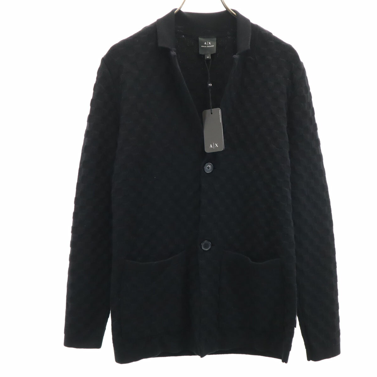 【15号】アルマーニコレツォーニ ノーカラージャケット イタリア製 スパンコール 2025年最新】ARMANI COLLEZIONI メンズ ノーカラージャケットの