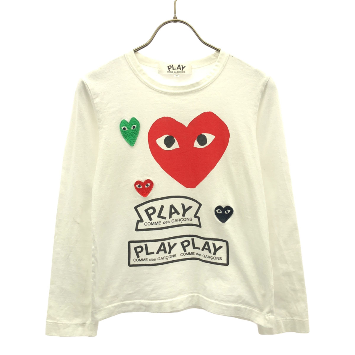 コムデギャルソン PLAY  COMME des GARCONS *ドットプリントコットンロングスリーブTシャツ*M長袖赤レッド(33-2307-926)【02H32】 楽天市場】コムデギャルソン PLAY COMME des GARCONS ドット