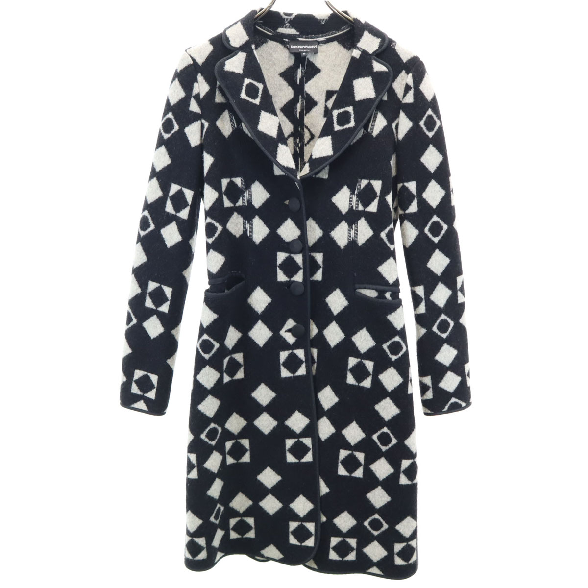 楽天市場】90s イタリア製 エンポリオ アルマーニ ノーカラー ロング