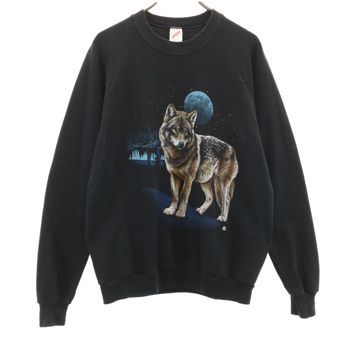 80s USA製 JERZEES スウェット M ブルー ラグラン 80s 90s USA製 JERZEES ジャージーズ 無地 ラグラン スウェット