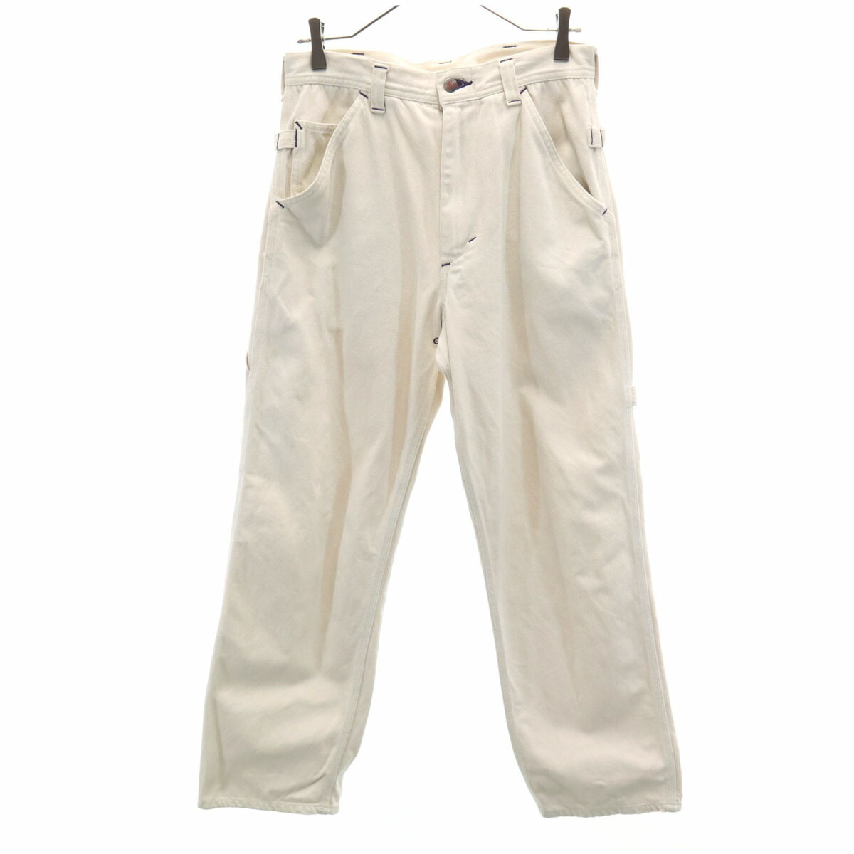 レアカラー　試着のみ　Needles ホワイトパンツ Sサイズ Needles ウエストゴム ヒザデル トラック パンツ 白 ホワイト ワイド