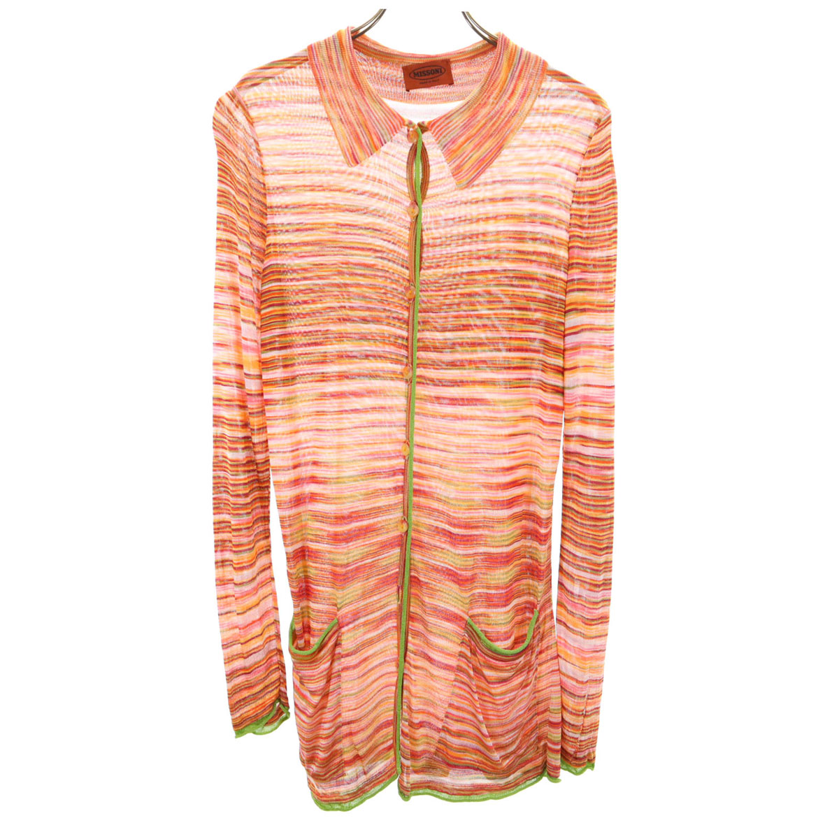 古着 Missoni ミッソーニ イタリア製 ボーター柄 長袖 カーディガン 40 レディース 【中古】｜Bellis