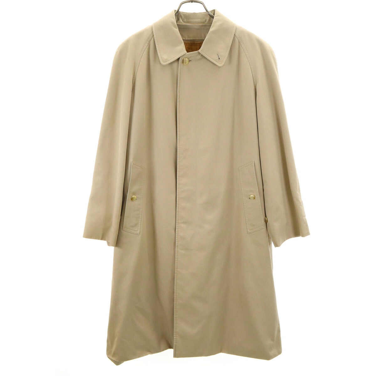 古着 Burberrys バーバリーズ 90s オールド ステンカラーコート 90-165 ベージュ ライナー付き メンズ 【中古】｜Bellis