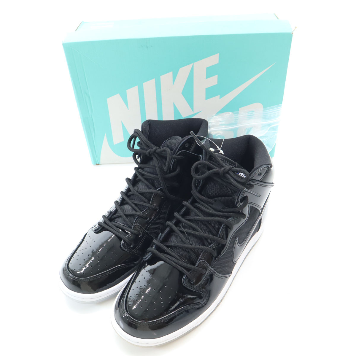 古着 NIKE SB ナイキエスビー ダンクハイ あき場所ジャム スニーカー 27.5 黒いこと BQ6826-002 箱・別紐付き メンズ 【中古】