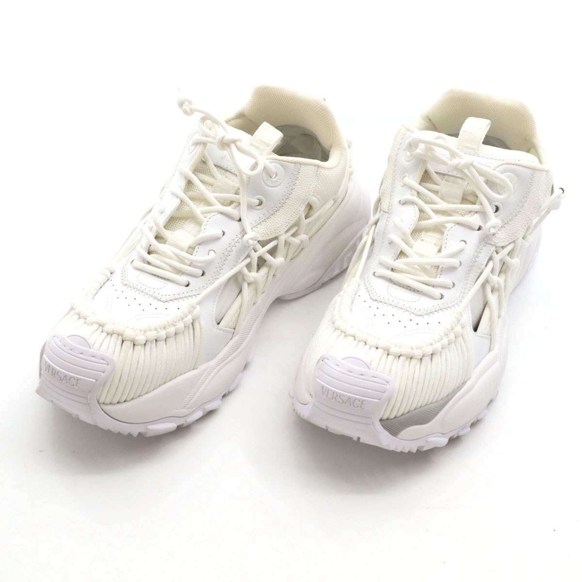 古着 VERSACE ヴェルサーチ イタリア製 マーキュリー M VS 01 スニーカー 28 ホワイト 1016711 メンズ 【中古】｜Bellis