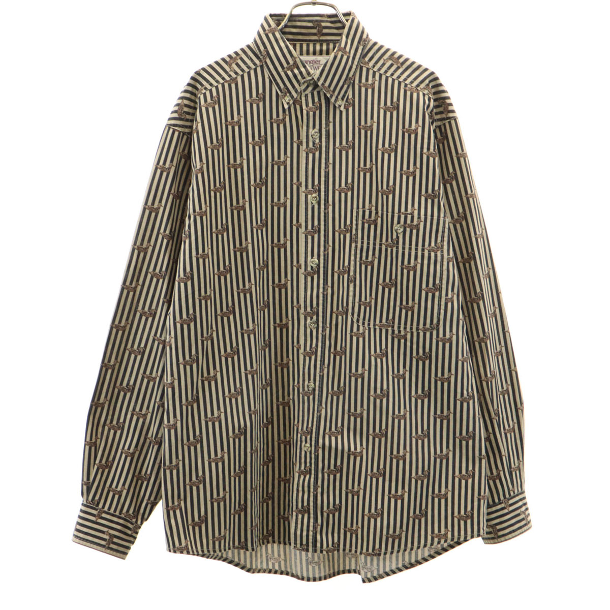 80年代ビックサイズwrangler ネイティブ柄　ボタンダウン　アメリカ製 Wrangler（ラングラー）の「【ヴィンテージ古着】Wrangler/ラングラー