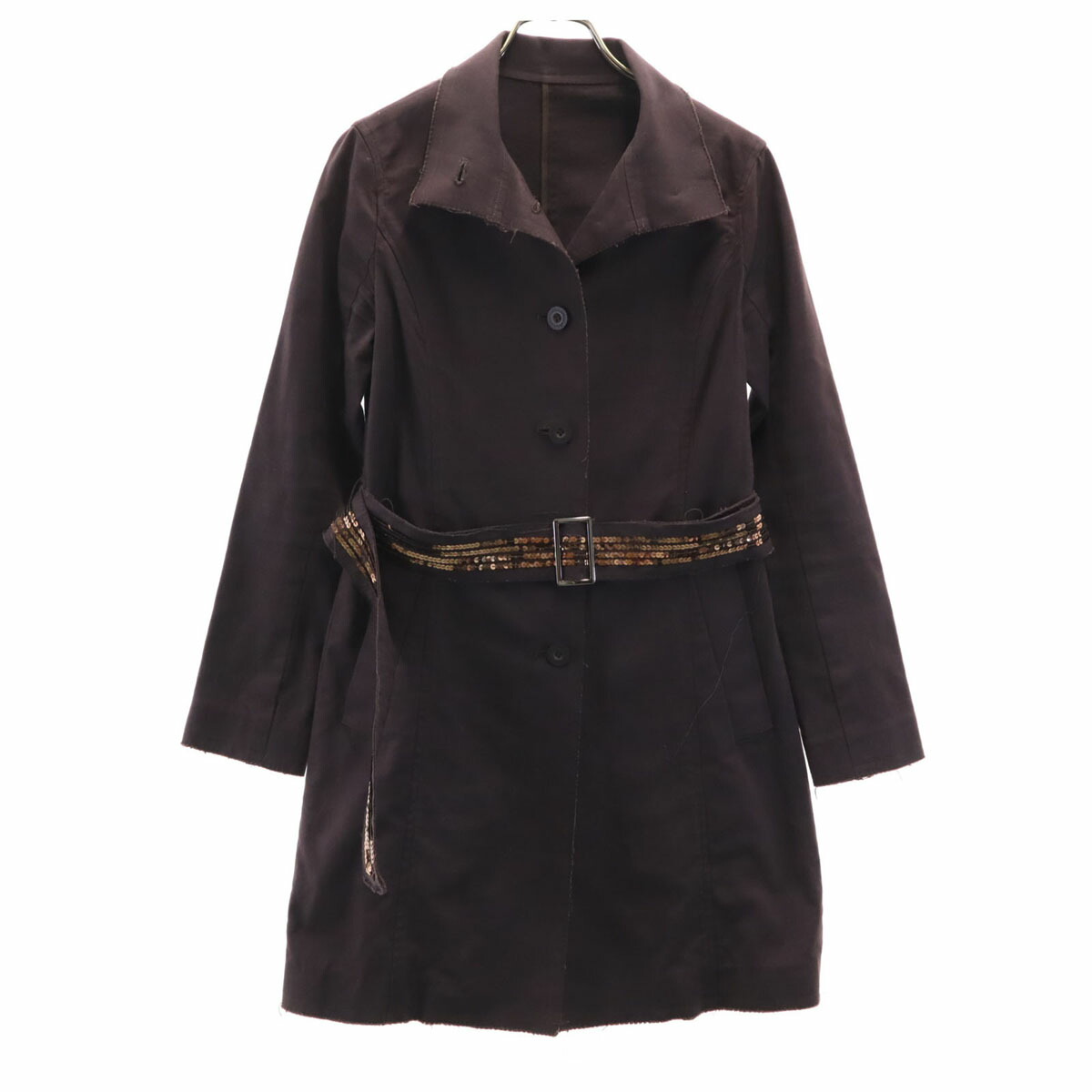 LANVIN フリル付きトレンチコート 40 LANVIN フリル付きトレンチコート 40 LANVIN フリル付きトレンチコート 40