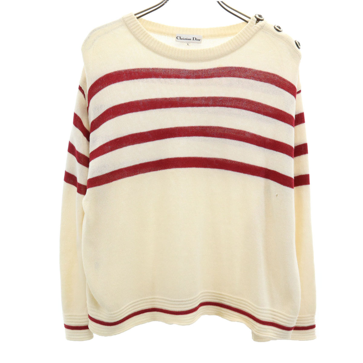 クリスチャンディオール 赤 ニットセーター 長袖 楽天市場】ディオール Dior セーター ニット 衣料品 トップス