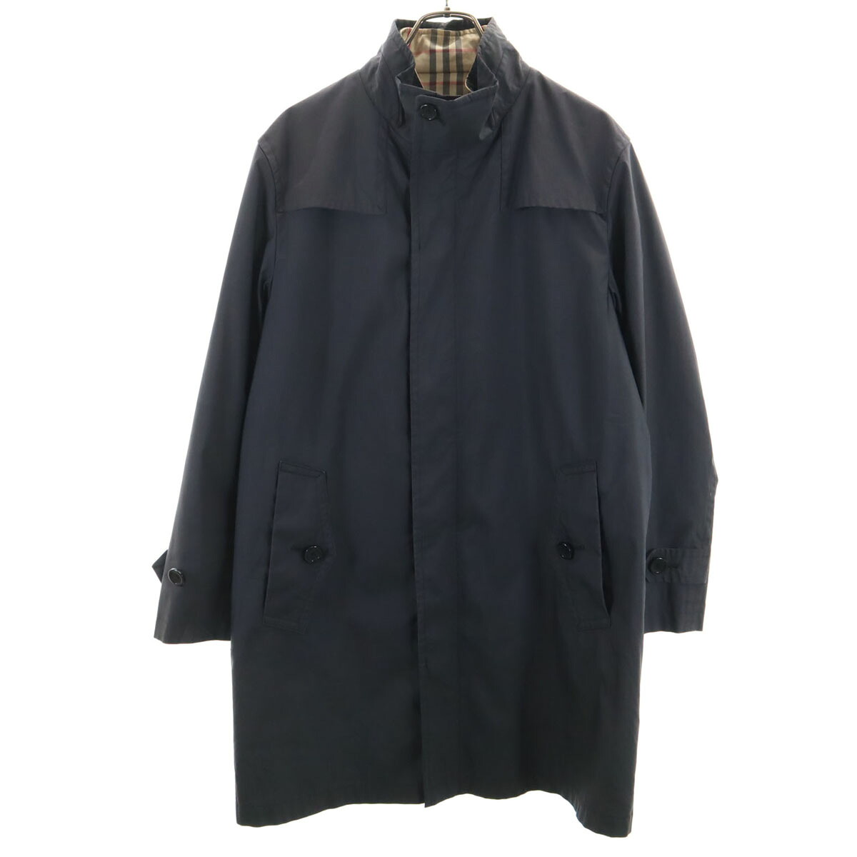 古着 BURBERRY バーバリー 日本製 ライナー付き コート M ブラック 三陽商会 メンズ 【中古】｜Bellis