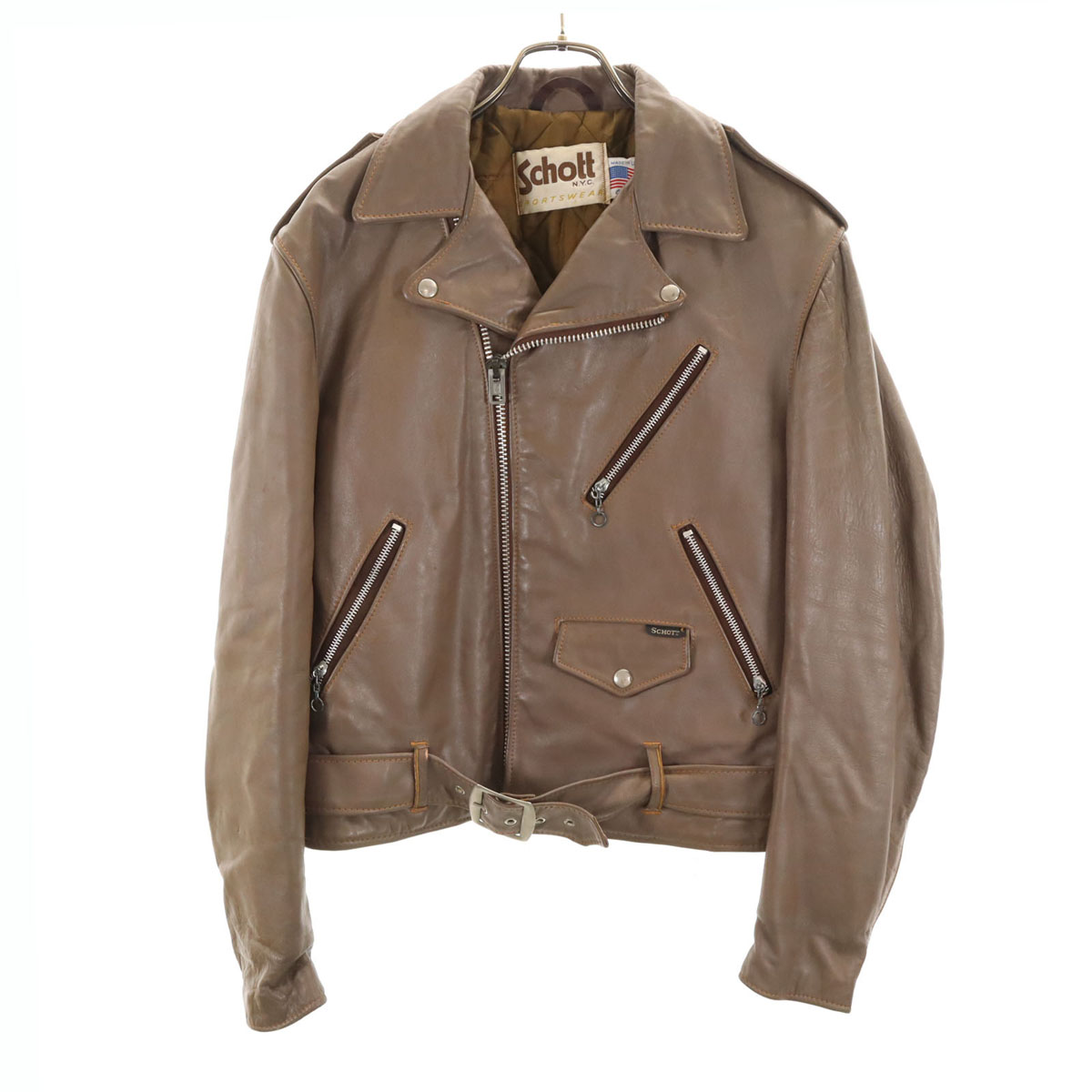 楽天市場】SCHOTT ショット 659 襟付 レザーシングルライダース