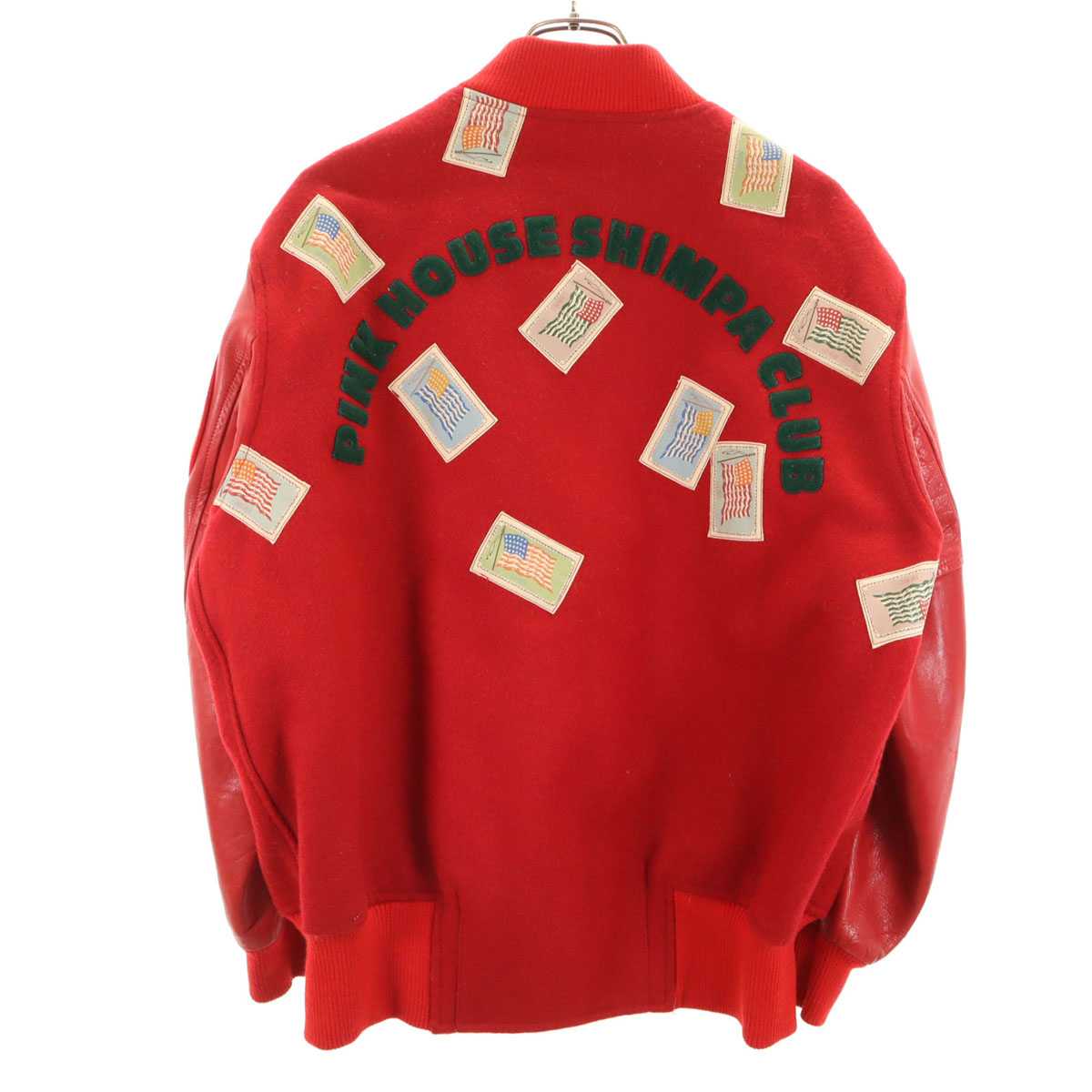 楽天市場】【中古】 PINK HOUSE ジャンパー MA-1 ワッペン ロゴ 古着