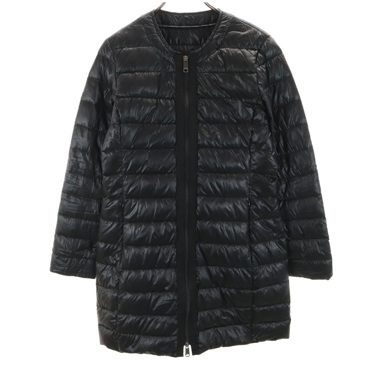 古着 MAX\u0026CO マックスアンドコー 否色合い 打ち倒す厚地の外套 42 黒いこと レディース 【中古】 コート・ジャケット-レディースファッション