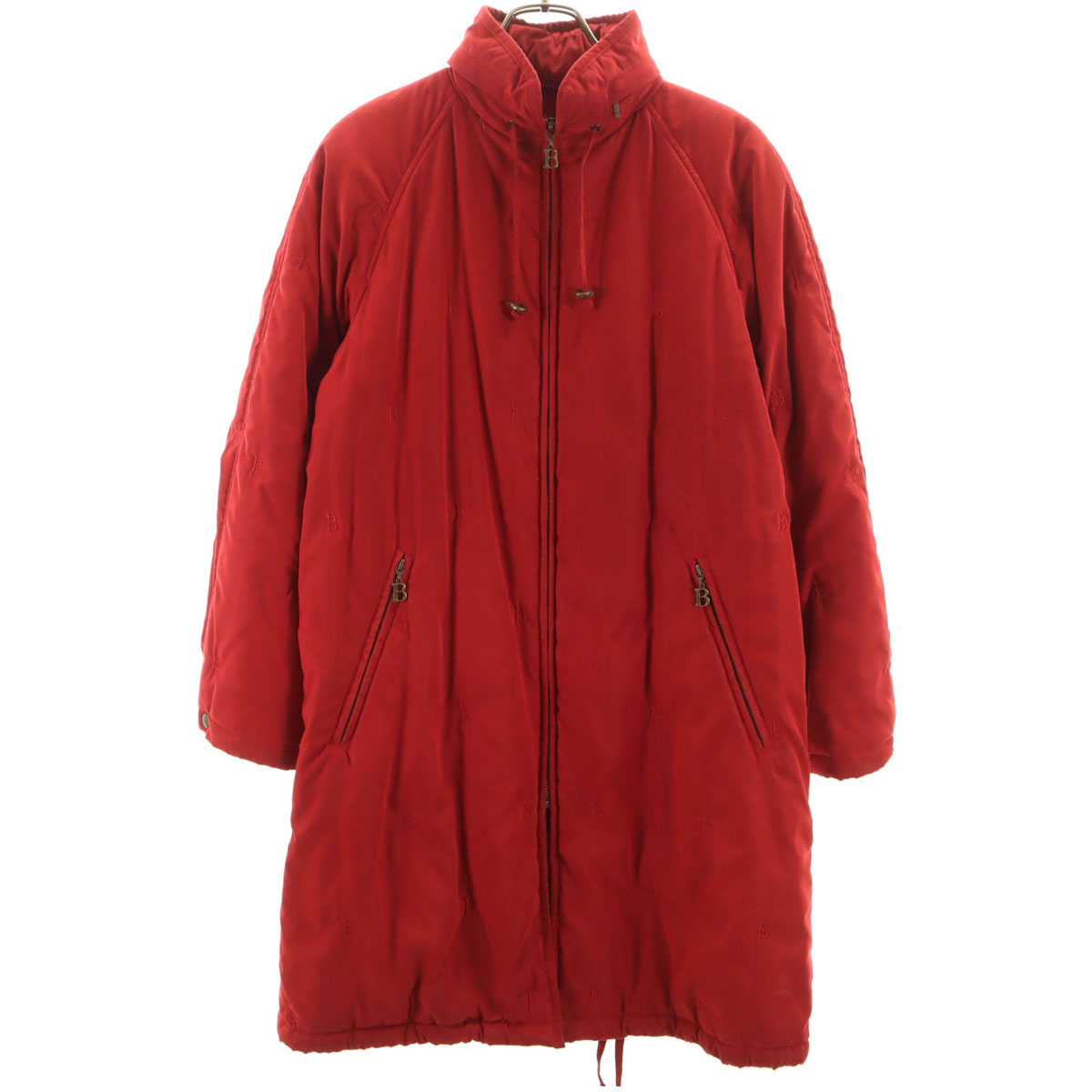 古着 Burberrys バーバリーズ 90s 年寄りの B刺しゅう 中綿厚地の外套 7AR 赤いこと 三陽商会 レディース 【中古】 コート・ジャケット-レディースファッション