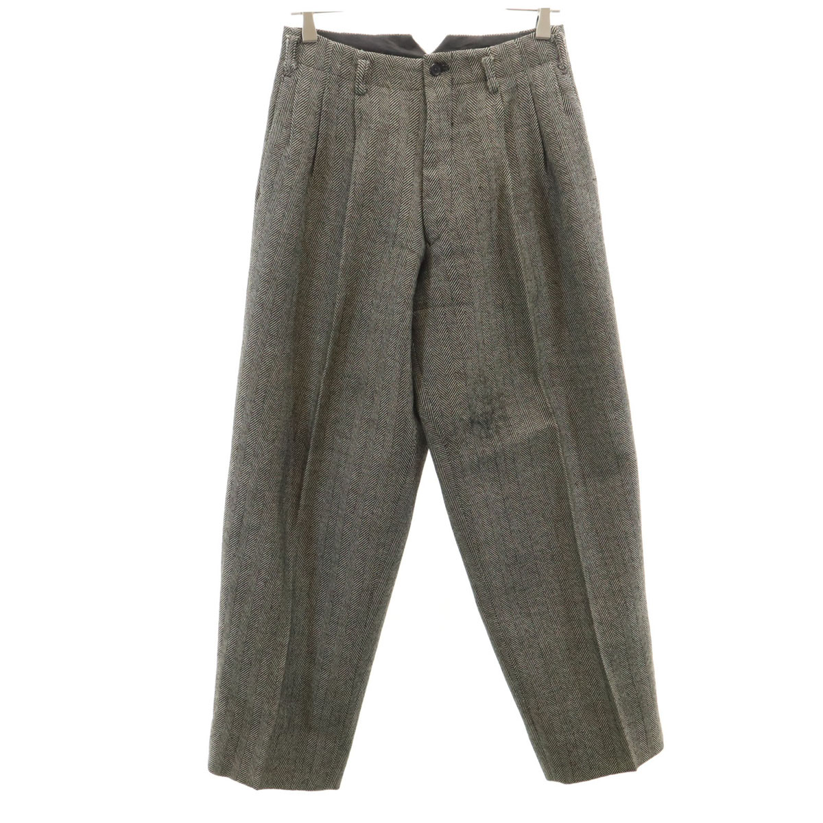 古着 Y’s for men ワイズフォーメン 90s 日本製 オールド ウールパンツ S チャコールブラウン系 メンズ 【中古】|Bellis