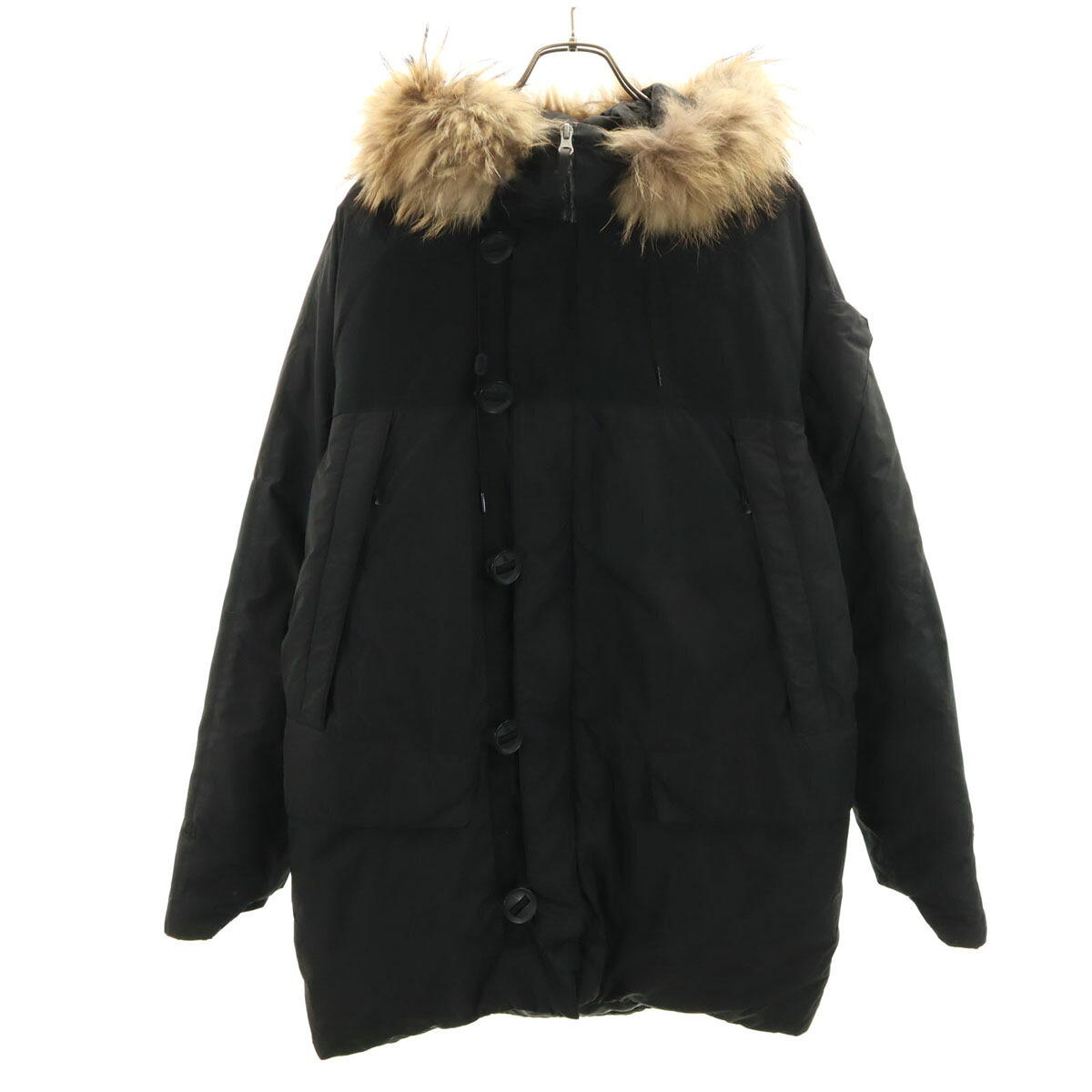 古着 THE NORTH FACE 北の方人間の顔 打ち倒す厚地の外套 L 黒いこと NF0A3コマーシャル6 アウトドア メンズ 【中古】 コート・ジャケット-メンズファッション
