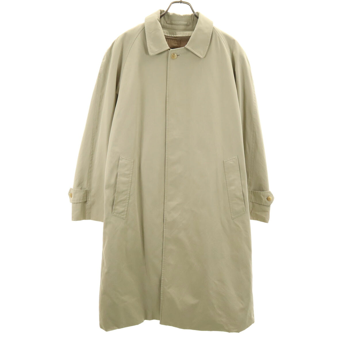 古着 BURBERRY LONDON バーバリーロンドン 日本製 ステンカラー厚地の外套 92-170 ベージュ 三陽商会 ラインドライブ付き添い人 メンズ 【中古】 コート・ジャケット-メンズファッション