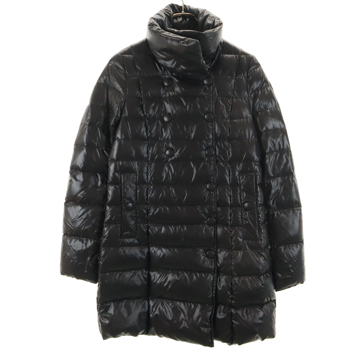 古着 美品 DUVETICA デュベティカ Radine 落ち込む厚地の外套 40 黒いこと レディース 【中古】 【PD】