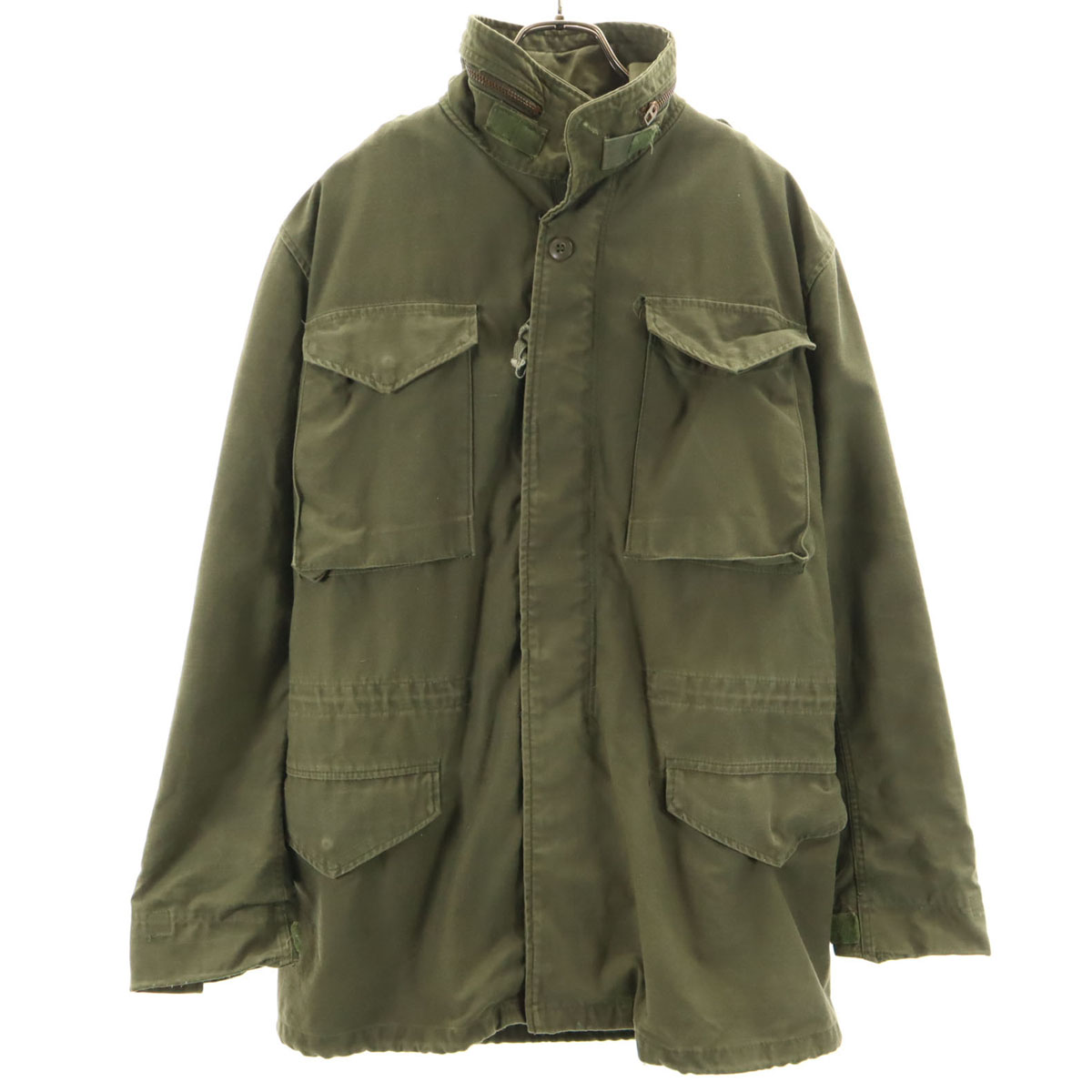 古着 US ARMY 亜米利加軍 80s DLA ヴィンテージ M-65 活動の領域上衣 S カーキ ミリタリー メンズ 【中古】 コート・ジャケット-メンズファッション