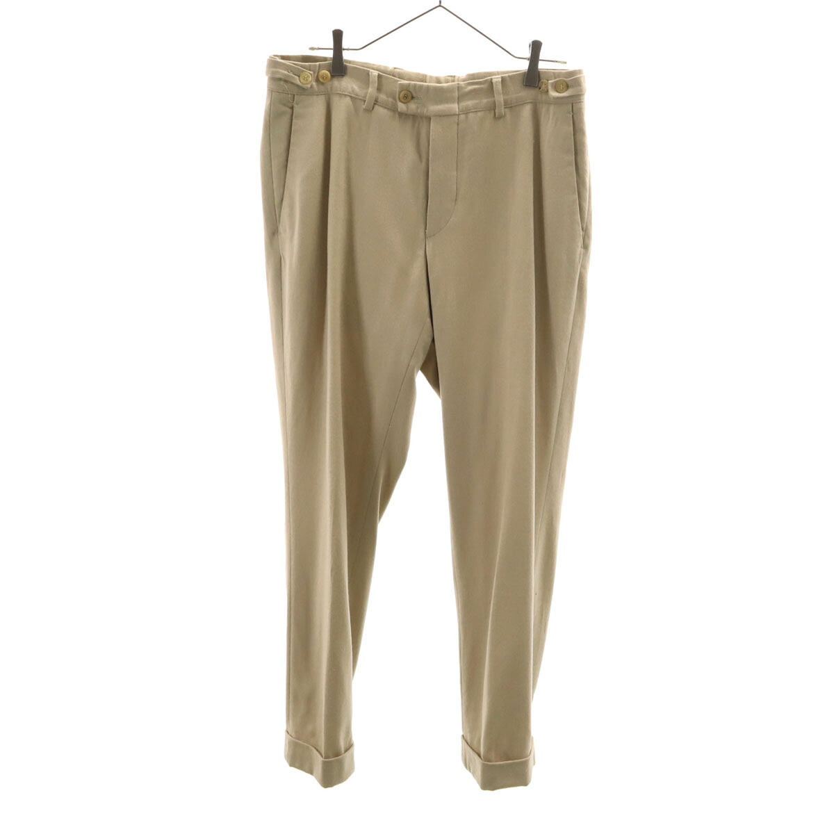 古着 GUCCI グッチ ウールブレンド スラックスパンツ 50 ベージュ メンズ 【中古】|Bellis